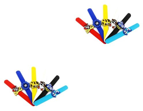 WOONEKY 24 Stück Silikon Armbänder Armbänder Piraten Schlagarmband Slap Bands