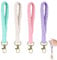 Alethron 4 Stück Schlüsselanhänger Makramee, Boho Bunt Kurz Keychain Aesthetic Geflochten Stoff für Mädchen Frauen Auto