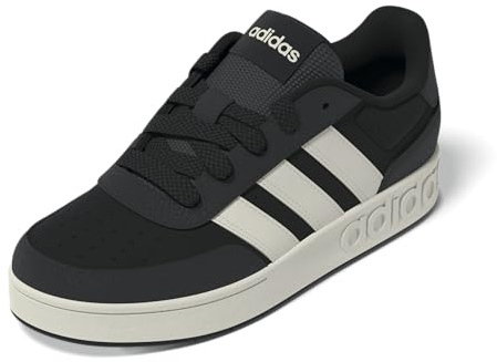 adidas Unisex Kids Breakbase Junior Shoes, Core Black/Off White/Carbon, 4 UK