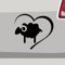 Aufkleber - Schaf Bock Herz Liebe Tier - Sticker, Folienaukleber für Auto, Motorrad, Fahrrad, Laptop, LKW (Sparset | Kupfer)