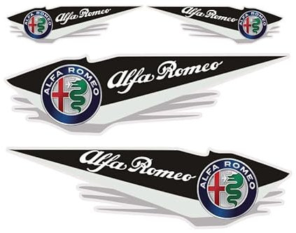 KENANS Auto Emblem Logo Aufkleber für Alfa Romeo Giulia (952), Autoaufkleber Emblem Abziehbilder Emblem Auto Zubehör Tuning Sticker