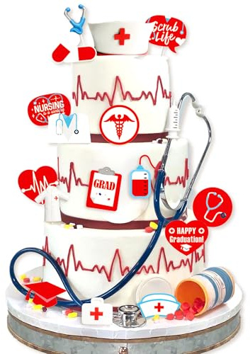 Krankenschwester Tortendekoration Krankenpflege Cupcake Toppers | Krankenschwester Tortendekoration Krankenpflege Cupcake Toppers Krankenschwester Graduation Tortendekorationen