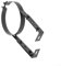 ZWEquipint Support de tuyau de cheminée en acier inoxydable, 150 mm de diamètre, support mural réglable, collier de serrage pour tuyau de poêle, 15,2 cm, noir