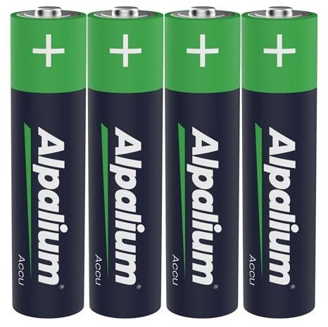 Akku Batterien AAA, 600 mAh, 4er Pack, Alpalium, sofort einsatzbereit