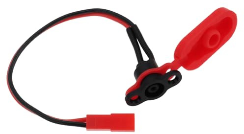 Create idea Ladeanschluss für Elektro-Scooter, 17 cm, mit wasserdichter Silikon-Abdeckung, kompatibel mit Mi M365 Elektroroller