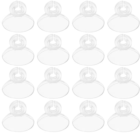 Abaodam 40 Stück Transparente Saugnapfclips für Aquarien Schlauchhalter für 6 MM Wasserschläuche mit Sicherem Halt Einfache Montage und Vielseitig Einsetzbar