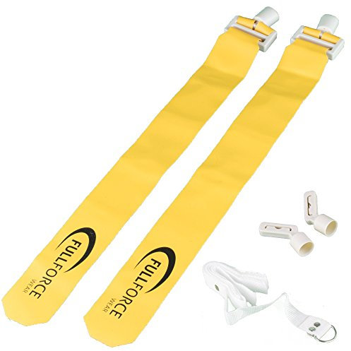 Full Force POPFLAG Flagfootball Set, EIN Gürtel mit Zwei Flaggen - gelb