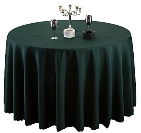 Heheja Pure Farbe Tischtücher Ornamente Eckig Rund Tischdecke Dunkel Grün 300cm