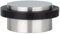 Klebe-Türstopper | 45 x 20 mm | Schwarzer Gummi aus Natursilikon | Edelstahl AISI 304 | Finish Matt | Sehr gute Haftung | 100% zweckmäßig | Mod. I-203/35x19| EVI Herrajes
