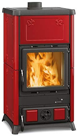 La Nordica Fedora Poêle à bois en céramique Bordeaux 8,3 kW