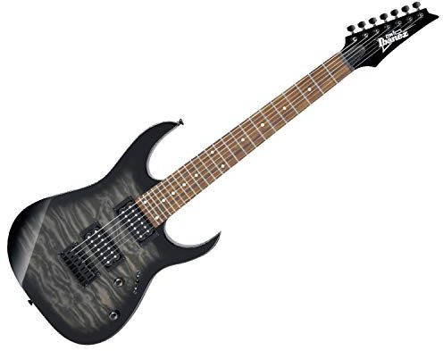Ibanez GRG7221QATKS Cuerdas para guitarra eléctrica (7 unidades), color negro y transparente