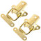 2X Brass Plated Toggle Latches 53mm Fastening for Suitcase, Chest, Trunk, Tool Boxes & Briefcases