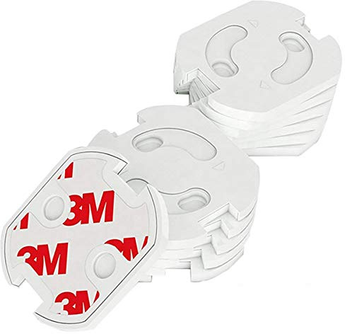 DigitalTech® Protection de sécurité pour prise pour bébés et enfants Kit de 20 protecteurs Protection enfant avec mécanisme de rotation automatique.