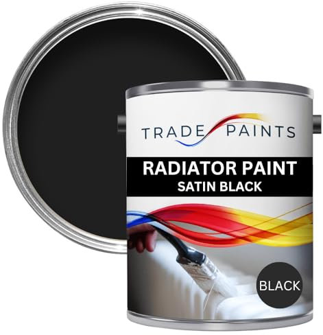 Radiator Paint Black 1 Litre Satin