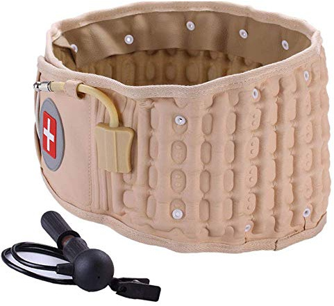 Dekomprimierung Zurück Gurt-Taille Untere Rückenstütze Brace für Back Pain Relief Spinal Aufblasbare Traction, Einheitsgröße für 29-51 Zoll Taille