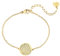 Happiness Boutique Damen Blume des Lebens Armband in Gold Lebensblume Armkette Edelstahlschmuck