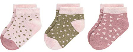 LÄSSIG Kinder Sneaker Socken 3er Set/Cinnamon Größe 15-18