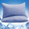 Kissenbezug 40 x 80cm, Marchpower 2er kühlender Kissenhülle 100% Baumwolle, mit Japanische Q-Max>0.5 Arc-Chill Kühlfaser, Superweicher Kopfkissenbezug Haar- und Hautpflege, Blau