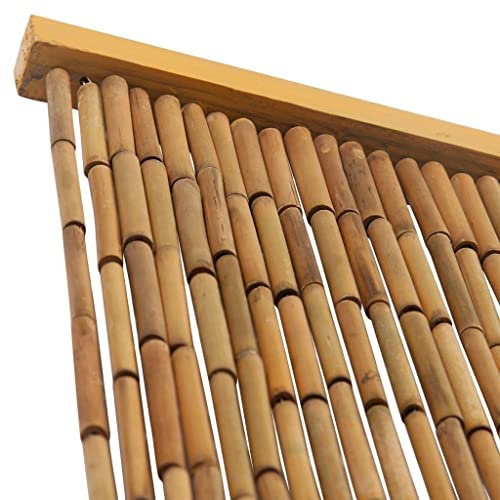 Wakects Rideau de Porte en Bambou 90 x 220 cm Rideau décoratif Anti-Mouches Rideau de Porte Anti-Insectes Rideau de Porte en Bambou avec 90 brins de Bambou Fins, pour Porte de Balcon en Bambou
