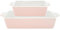 [W] Dishes Alice pale pink rectangular set of 2 small