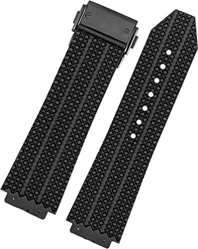 Kmuing Uhrband für Hublot Big Bang. Silikon 25 * 19mm wasserdichte Männer Watch Strap Kette Uhr Zubehör Gummi Uhr Armbandkette Particles-A