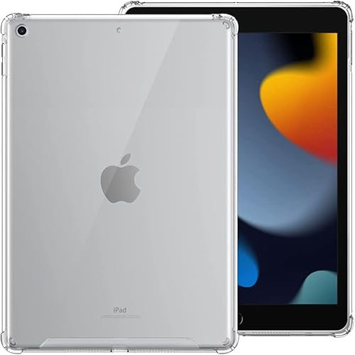 Case for iPad 9th Generation Case 2021/iPad 8th Generation 2020/7th Generation 2019, Matte Case for iPad 10.2 [Compatible with Smart Keyboard & Smart Cover] [Slim Back Cover Case], Translucent