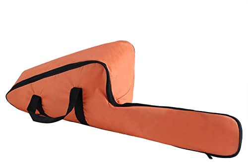 Natudeco Kettensägentasche, Tragbarer Kettensägenkoffer, Kettensägen-Aufbewahrungstasche, Kettensägen-Tragetasche, Oxford-Schutz-Aufbewahrungstaschen, Wasserdichter Halter, Orange