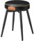 VASAGLE EKHO Kollektion - Esszimmerstuhl, Küchenstuhl, Kunstleder, Mid-Century-Modern-Stil, 48,2 cm hoch, einfacher Aufbau, Schlafzimmer, tintenschwarz LDC170B01