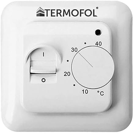 Termofol Heizungsthermostat TF-H3 - Heizkörperthermostat IP21 - Thermostat Fußbodenheizung - Thermostat für Heizfolie - Smart Home Gadgets - Thermostat Heizung - Smarthome - Weiß