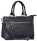 STILORD 'Frauke' Organisierte Leder Handtasche Damen Umhängetasche Vintage Schultertasche Shopper Messenger Tasche Ledertasche Bürotasche Henkeltasche Echtleder, Farbe:schwarz