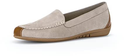 Gabor Damen Slipper, Frauen Slip On,Wechselfußbett,Best Fitting,Halbschuhe,Slides,Schlupfschuhe,schluepfschuhe,leinen/Peanut,37.5 EU / 4.5 UK