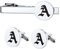 Custom4U Herren Krawattenklammer Set Personalisierte Manschettenknöpfe & Krawattenklammern Set mit Textgravur Edelstahl Krawattennadel Cufflinks Set Silber für Anzug Hemd