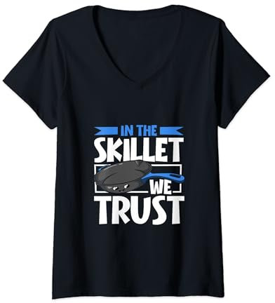 Womens Trust the skillet V-Neck T-Shirt