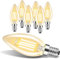 BHMAOYN 12V LED Kandelaber Glühbirne C35 E14 4W 400LM,AC DC 12V E14 Warmweiß 2700K Ersetzt 40W Kandelaber Glühlampe,Klein 12V 24V LED Lampe Für Camping Garten,Solar-systerm,Hausboote,Hütten,6er-Set