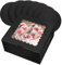 Gcardist - Set di 5 scatole per torte con finestra e 5 sottotorta rotondi da 25,4 cm, contenitori per torte (25,4 x 25,4 x 12,7 cm, nero)