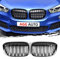 AggAuto Glänzend Schwarz Kühlergrill, Front Nieren 6-Doppelstab für BMW X1, F48/F49, 2016-2019