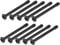 OSALADI 50pcs Computer Fan Mount Screws Metal Screws for Cases Cooling Fans Water Cooling Systems Easy to Install Fit Fastening