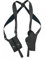 Shoulder Holster,Portable Pistol Holster, Vertical Tactical Underarm Holster Adjustable Leather Hidden Underarm Shoulder Bag with Double Magazine Pouch for 1911,G45 43 B