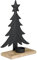 EGLO LIVING Deko Baum mit Teelichthalter Baliguian, Weihnachtsdeko Wohnzimmer, Tischdeko Weihnachten, Adventsdeko Fensterbank aus Holz in Natur und Metall in Schwarz, 23 x 15 cm