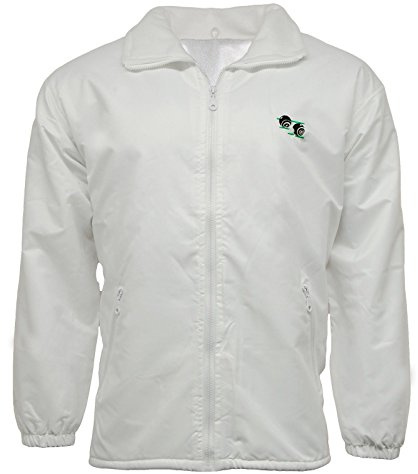 WearAll Bowls Lawn Bowling Mesh Lined Waterproof Hood Jacket with Logo Full Zip Hooded Coat Light Weight Outdoor Top