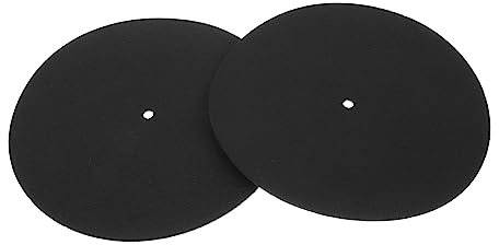 Artibetter 2stücke Plattenspieler Matte Vinyl Schutzmatte rutschfest Antivibrationsschutz Schallplattenmatte Für Zuhause Und Dj Turntable Disc Schutz