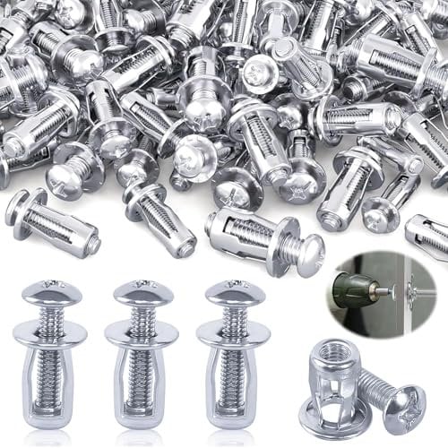 20 Pcs Tasselli per Cappotto Esterno M6 x 25 mm Viti a Petalo Tasselli ad Espansione Tasselli per Cartongesso Set di Tasselli a Cavità Durevoli per Decorazioni Domestiche,Montaggio a Parete