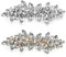 SHSMPXOY 2 PCS Fermagli per Capelli Strass Perle Forcine con Cristalli Glitterati Accessori per Capelli Matrimonio Barrette Forcine Fermaglio Ragazze per Acconciature Mollette di Strass (Diamanti)