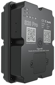 S20-PRO Localizador GPS Tracker para Coches, Motos y Perros, 120 Días en Espera 7500mAh, Alarma Antirrobo, Seguimiento Global en Tiempo Real - Tarjeta SIM Gratuita, App Incluida, Rastreador