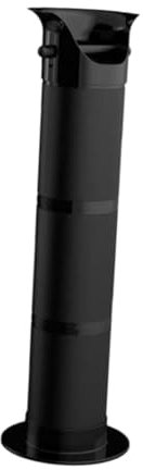 Milageto Coffee Grounds Knock Box, Floor Standing Espresso Collection Dump Bin Large Capacity Coffee Grounds Bucket for Home and Commercial Use with Removable Non-Slip Base & Knock Bar & Towel, Black