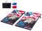 VEVOR Cornhole Spiel Set (920 x 600 x 241 mm) Cornhole-Spielbretter, tragbares Wurfbrett aus MDF-Holz, Cornhole-Spiel für Erwachsene, inkl. 8 Sitzsäcken & Tragetasche, für Garten Hinterhof Strand