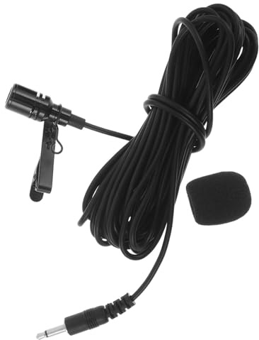 FUTUREORYY Micrófono de Solapa para Instrumentos de Viento Micrófono de Condensador con Cable para Saxofón Guitarra y Violín Clip Seguro y Cancelación de para Conciertos y Escenarios