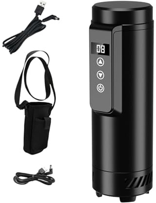 F Fityle Nevera Pequeña con Visualización de Temperatura Bolsa Portátil Refrigerada Estuche Aislante para Medicinas Digital Ideal para Excursiones Y, Negro