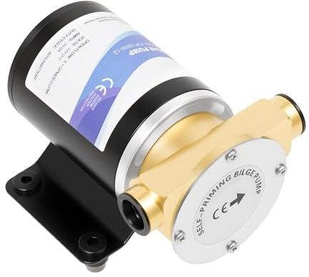 Pompa dell'acqua autoadescante da 12 V, 30 l/min, 120 W, IP68, con attacco da 19 mm, pompa per lavaggio del ponte per l'irrigazione di laghetti, barche, barili piovani