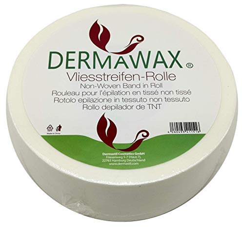 Dermawax Vliesrolle, 70 Meter reißfeste Vlies für Waxing zur Haarentfernung- Enthaarung mit Wachsstreifen- Vliesstreifen Warmwachs Sugaring Zuckerpaste Wachspatronen